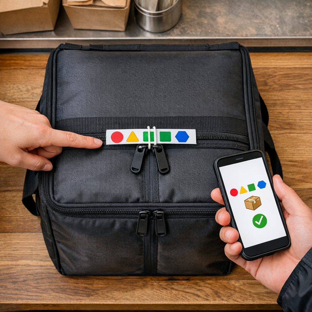 Abholcode und Siegel verbinden Lieferbox und Bestellung – Bild 2